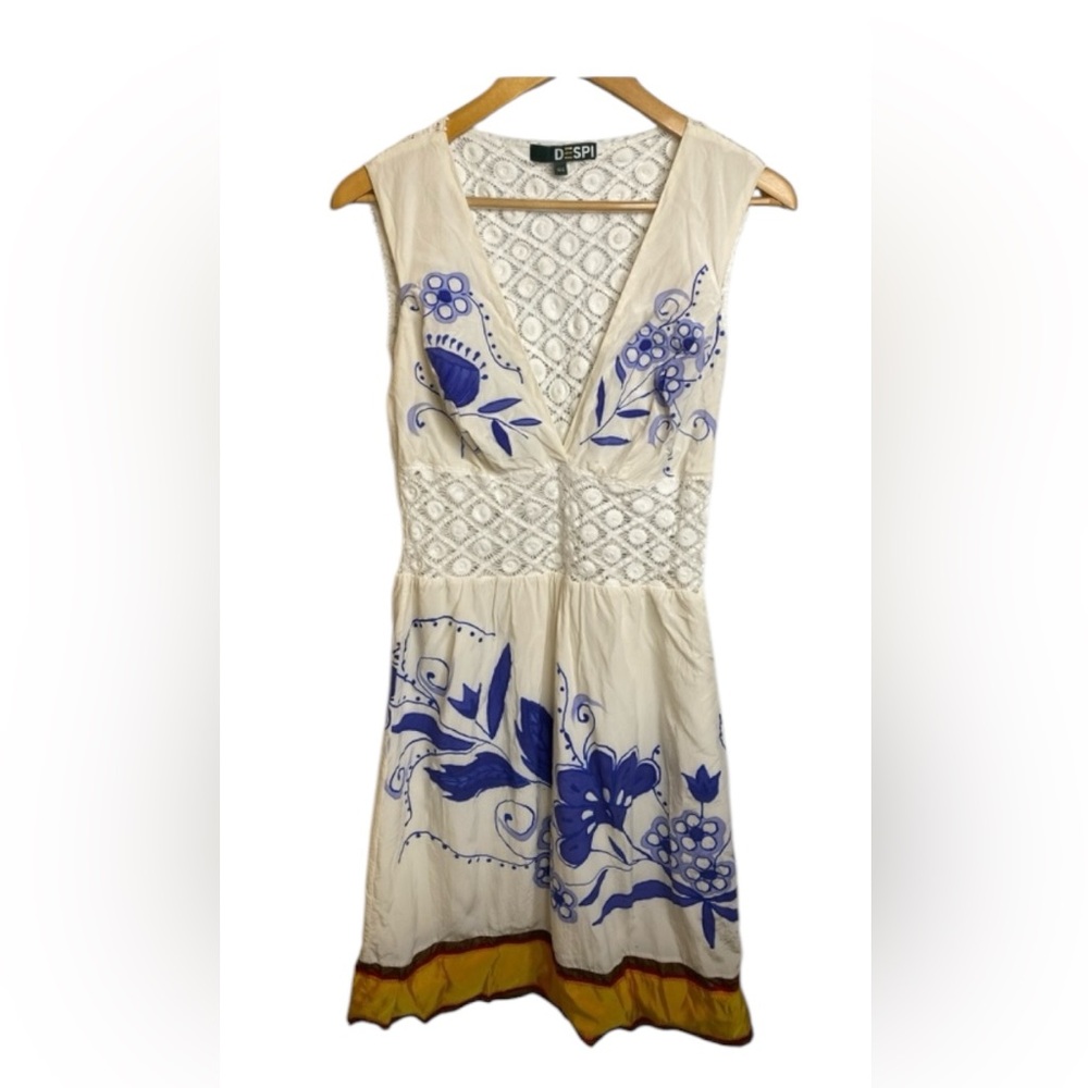 DESPI Swimwear Silk and Cotton Boho Coverup Dress Size 0-1